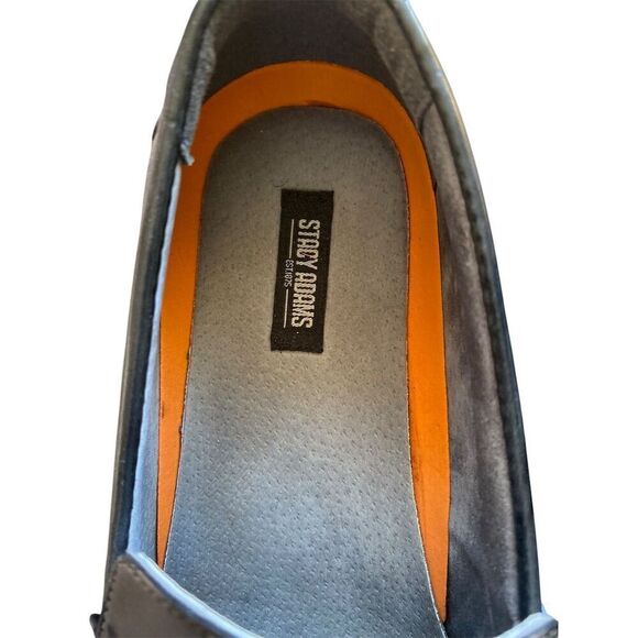 Stacy Adams Men\'s Black Leather Slip-On Loafers Size 10M Casual Shoes main image 5
